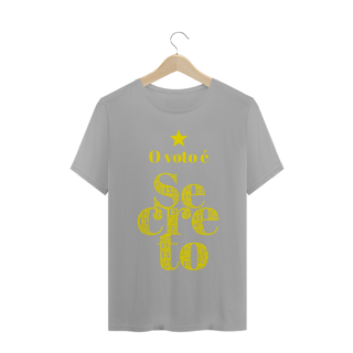 Nome do produto Camiseta | O voto é secreto - amarelo | Siga a estrela