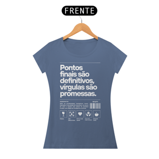 Nome do produto Pontos finais são definitivos, vírgulas são promessas