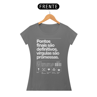 Nome do produto Pontos finais são definitivos, vírgulas são promessas