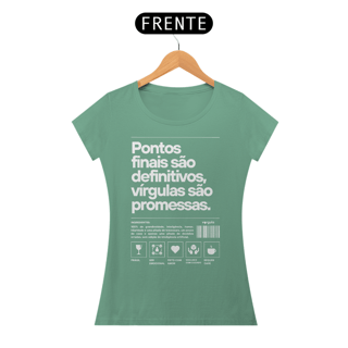 Nome do produto Pontos finais são definitivos, vírgulas são promessas