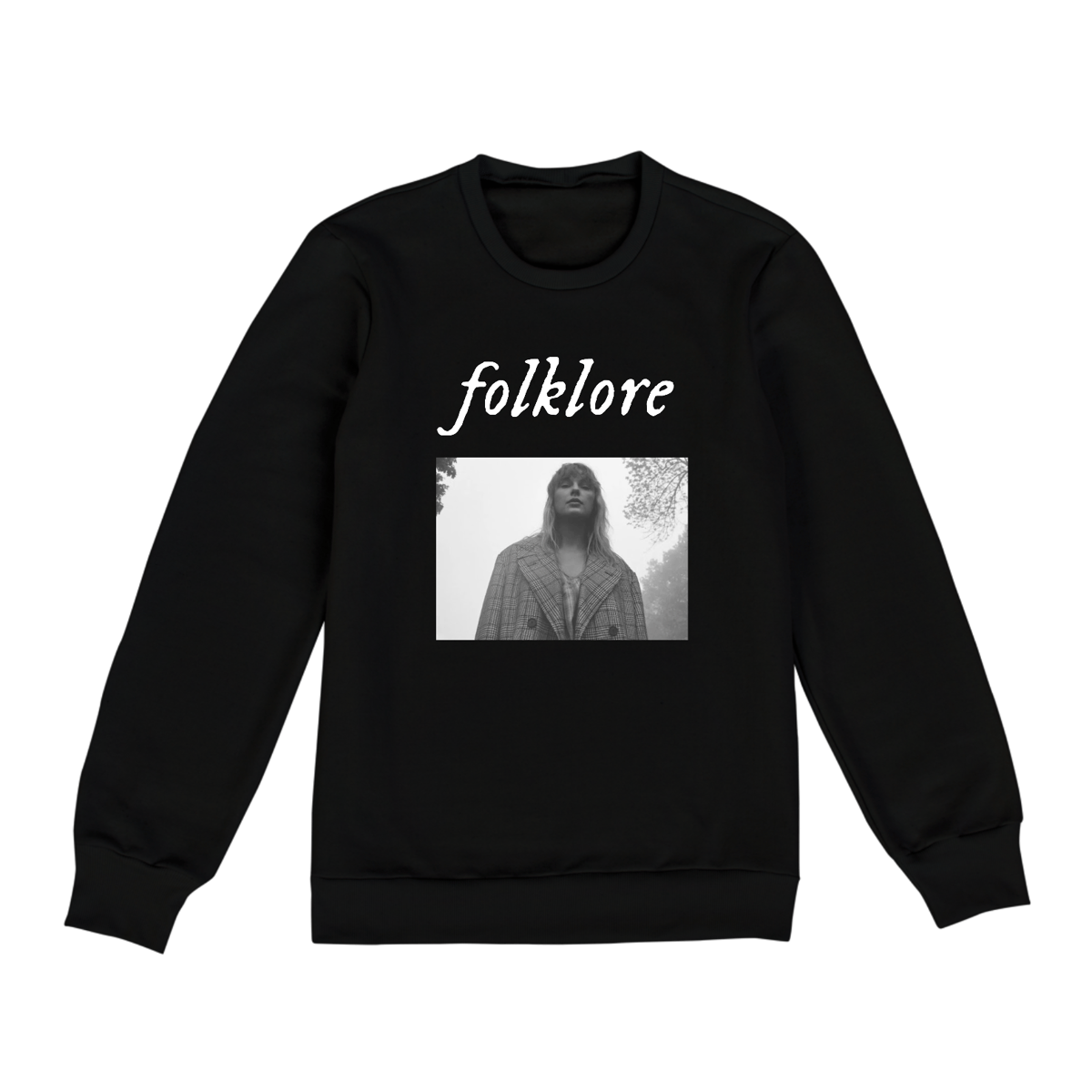 Nome do produto: Moletom Folklore c/ foto Taylor Swift