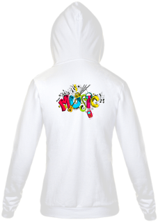 Nome do produto Moletom Com Zíper Unissex - Fábrica de Música