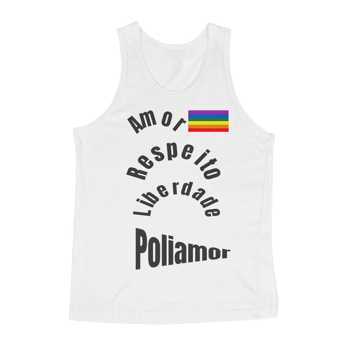 Nome do produto: Camisa Regata Poliamor