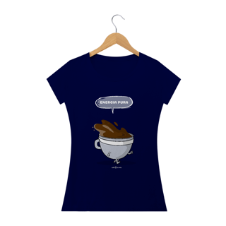 Nome do produto Camiseta Feminina Café - Energia pura