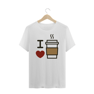 Nome do produto Camiseta Plus Size Café - I Love Coffee