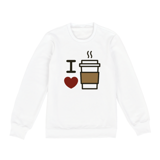 Nome do produto Moletom Café - I Love Coffe