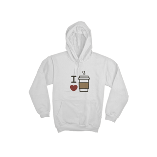 Nome do produto Moletom Canguru Café - I Love Coffee