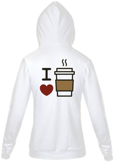 Nome do produto Moletom Zíper Café - I Love Coffe