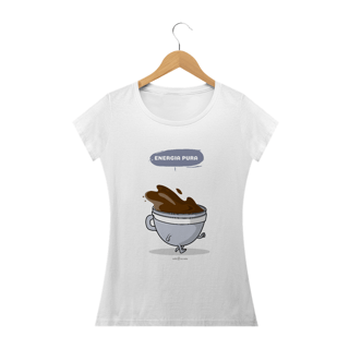 Nome do produto Camiseta Feminina Café - Energia pura
