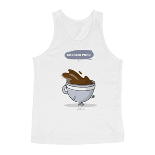 Nome do produto Camiseta Regata Café - Energia pura