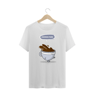 Nome do produto Camiseta Plus Size Café - Energia pura