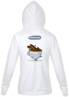 Nome do produto Moletom Zíper Café - Energia pura