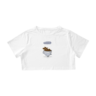 Nome do produto Cropped Café - Energia pura