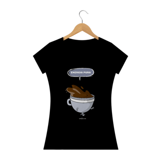 Nome do produto Camiseta Feminina Café - Energia pura