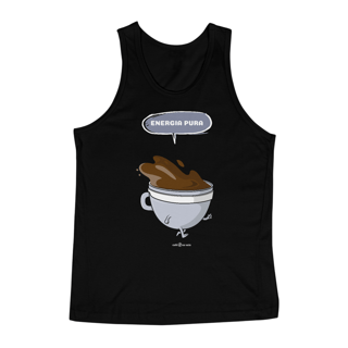 Nome do produto Camiseta Regata Café - Energia pura