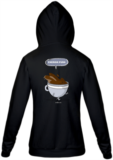 Nome do produto Moletom Zíper Café - Energia pura