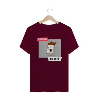 Nome do produto Camiseta Masculina Café - O Maníaco do café