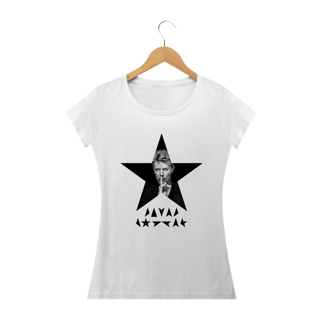 Nome do produto Baby Look David Bowie - Black Star