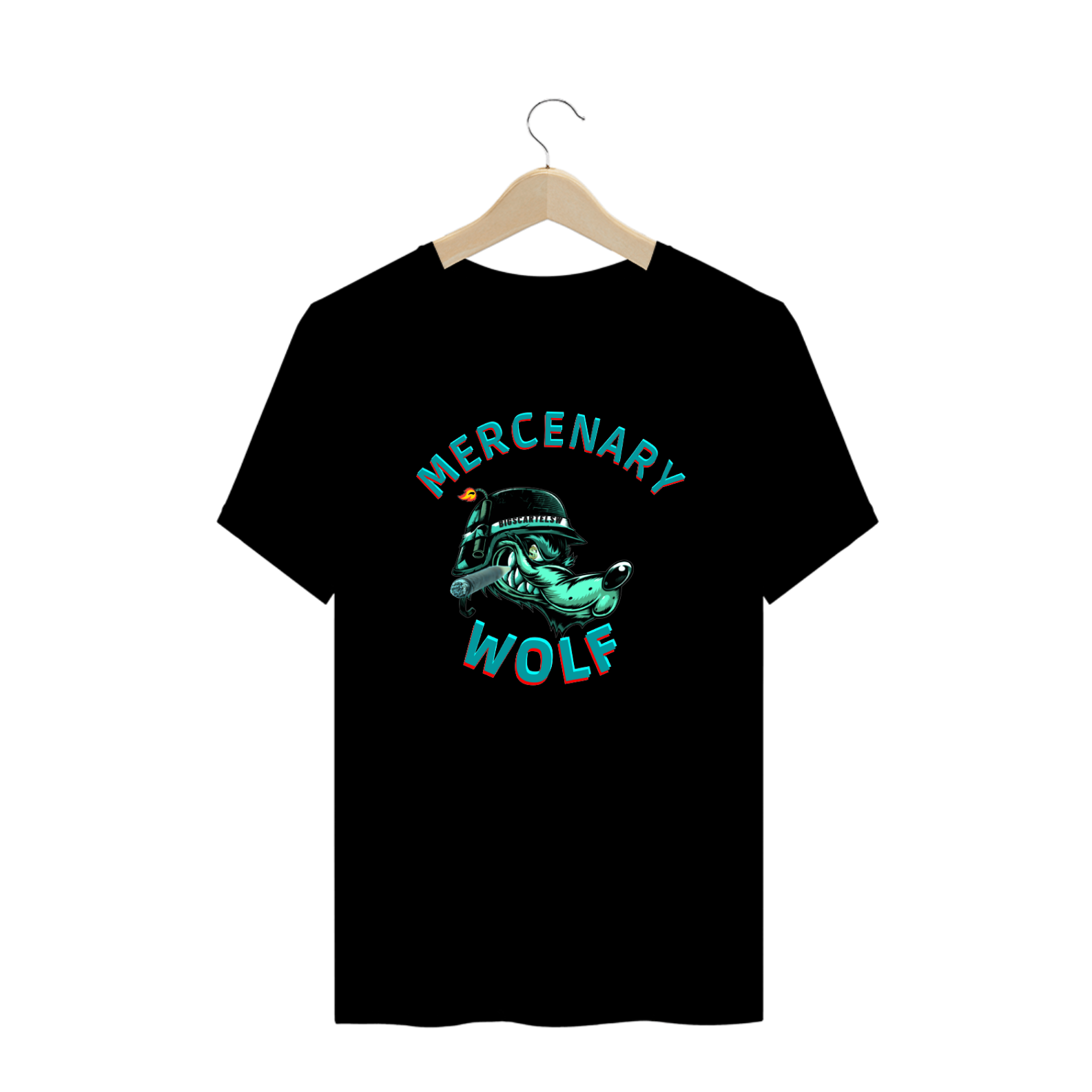 Mercenary Wolf - T Shirt Plus Size 