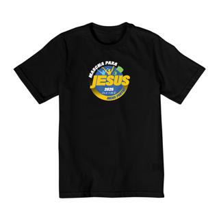 Nome do produto Camiseta Kids Unissex | Marcha Para Jesus 2025 (10 a 14 anos) - Frente