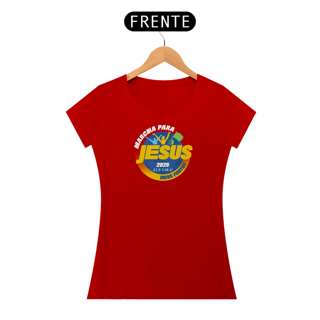 Nome do produto Camiseta Baby Long Feminina - 100% algodão - Frente