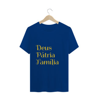 Nome do produto Camiseta Deus, Pátria & Familia
