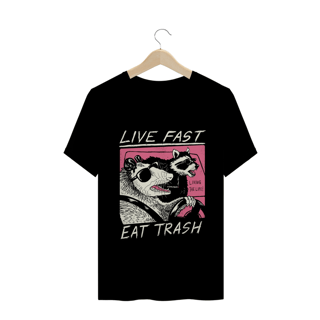 Nome do produto Camiseta LIVE FAST EAT TRASH