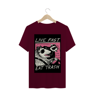 Nome do produto Camiseta LIVE FAST EAT TRASH