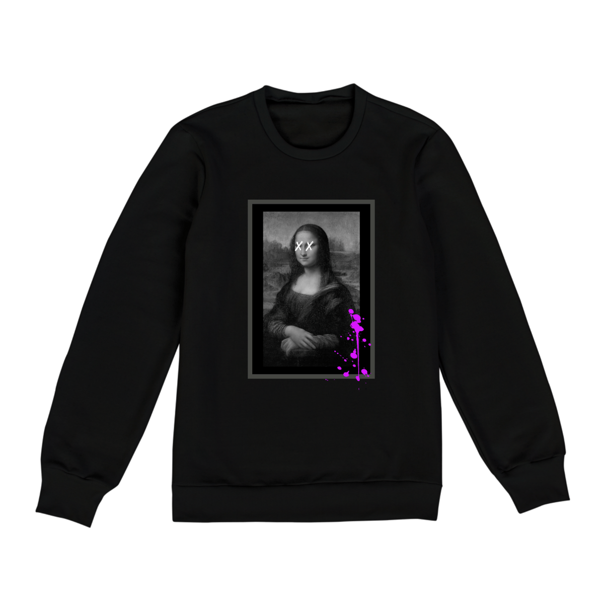 Nome do produto: Moletom Fechado Unissex Mona Lisa