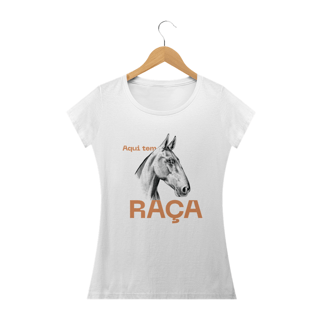 Nome do produto Camiseta Aqui tem Raça baby long feminina