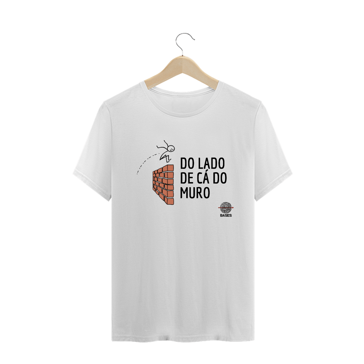 Nome do produto: Camiseta  Do Lado de Cá do Muro