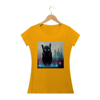 Nome do produto Blusa Baby Long Gato Preto