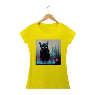 Nome do produto Blusa Baby Long Gato Preto