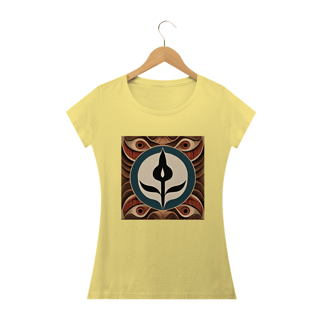 Nome do produto Camiseta Baby Long Tribal madeira