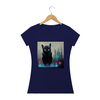 Nome do produto Blusa Baby Long Gato Preto