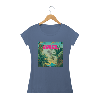 Nome do produto Camiseta Baby long do Brasil tropical 2