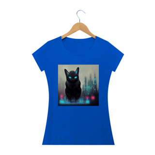 Nome do produto Blusa Baby Long Gato Preto