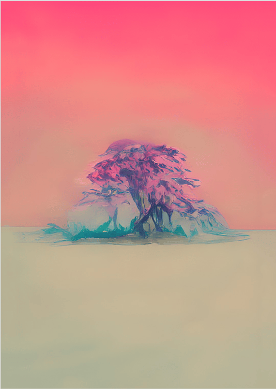 Poster Degradee Arvore