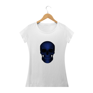 Nome do produto Camiseta Baby Long Caveira Azul