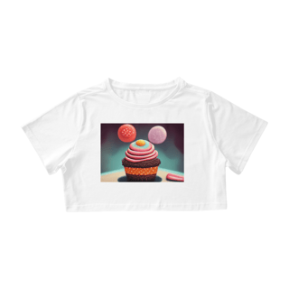 Nome do produto Camiseta Cropped Cupcake 2