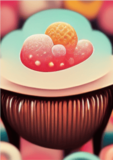 Nome do produto Poster Cupcake 3