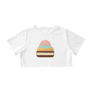 Nome do produto Camiseta Cropped Sorvete 1