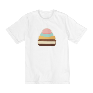 Nome do produto Camiseta Infantil Sorvete 1