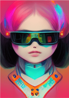 Nome do produto Poster Garota VR