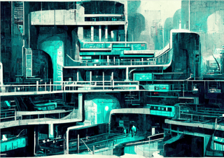 Nome do produto Poster Cidade Futurista