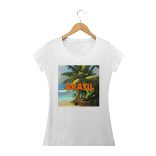 Nome do produto Camiseta Baby Long do Brasil tropical 3