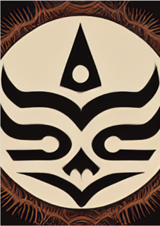 Nome do produto Poster simbolo tribal 2