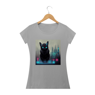 Nome do produto Blusa Baby Long Gato Preto