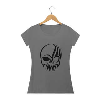 Nome do produto Camiseta Baby Long Caveira Tribal