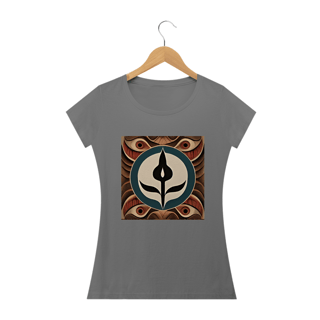 Nome do produto Camiseta Baby Long Tribal madeira